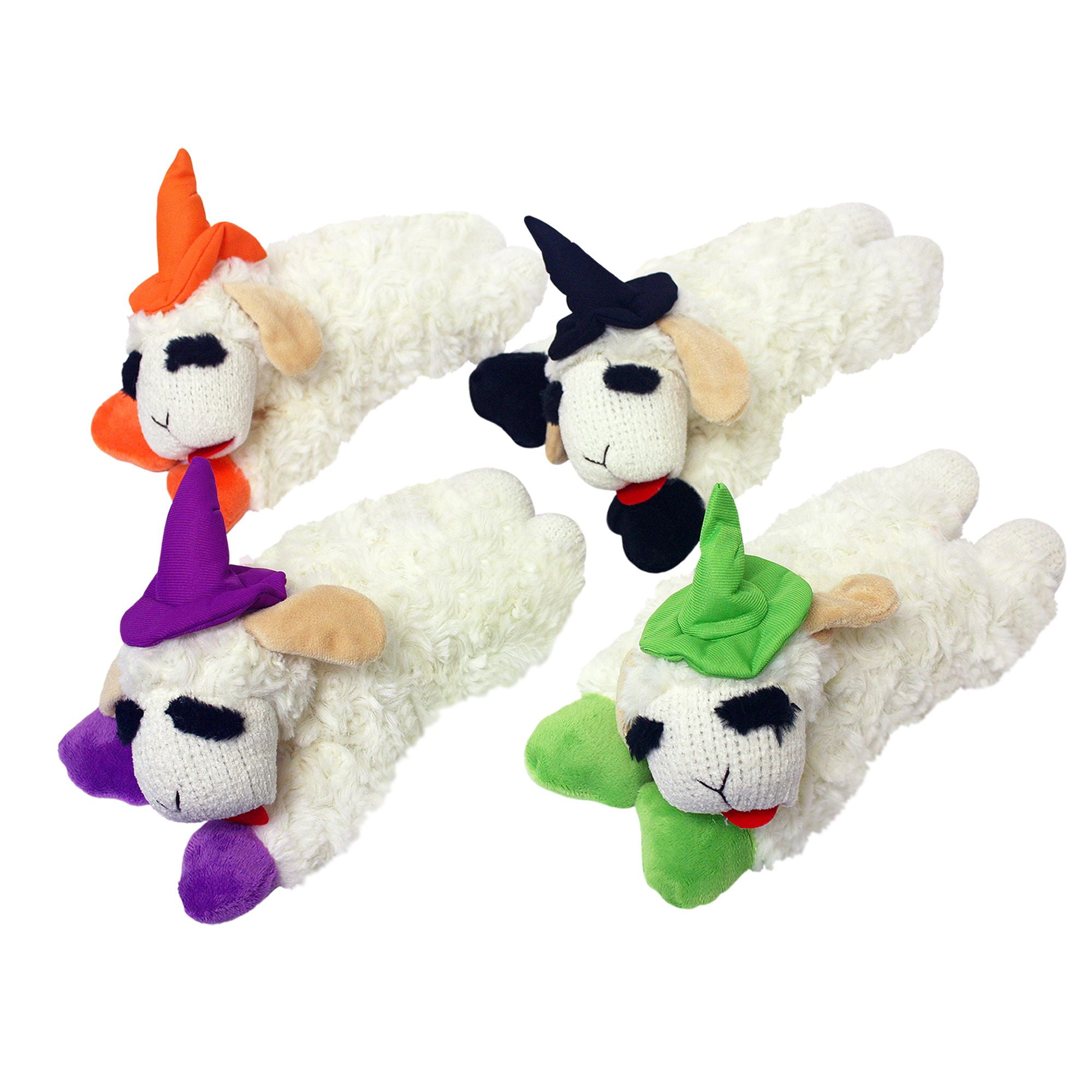 Multipet Halloween Lamb Chop with Witch Hat Plush Dog Toy, Medium - Walmart.com - Walmart.com