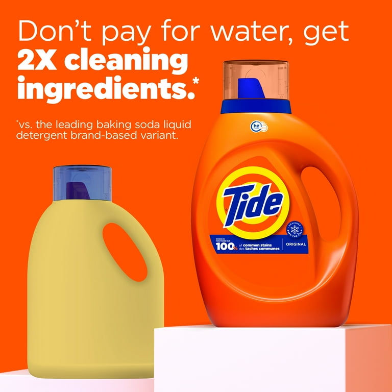 Tide Laundry Detergent Liquid, Original Scent, 84 fl oz, 64