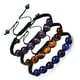 thumbnail image 3 of Xiao Hua Pulsera de cuentas hecha a mano, ideal para hombres y mujeres, con piedras naturales redondas y coloridas (marrón)., 3 of 3