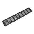 thumbnail image 2 of Rejilla de ventilación rectangular negra mate para pared, cubierta de ventilación para armario 80x400mm, 2 of 9