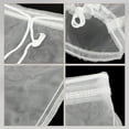 thumbnail image 3 of HLONK 2 Pcs Drawstring Brew Bags Filter Pouch Nutmilk Mesh Cold Coffee Soy Fruit Juice, 3 of 6