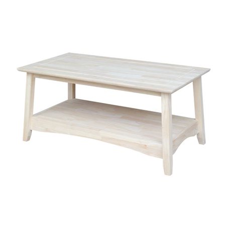 International Concepts Unfinished Wood Ay Coffee Table International Concepts Unfinished Wood Ay Coffee Table