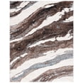 thumbnail image 2 of Safavieh Hi-Lo Almira Abstract Shag Area Rug, Brown/Beige Blue, 9' x 12', 2 of 10