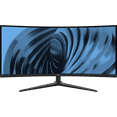 thumbnail image 3 of (2 pack) onn 34" Curved Ultrawide WQHD (3440 x 1440p) 120Hz Bezel-Less Office Monitor with Cable, Black, 3 of 10
