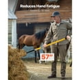 thumbnail image 2 of KFFKFF 5-Tine Garden Fork with Fiberglass Handle, 57-Inch Heavy-Duty Digging Tool, Y-Grip Spading Fork for Composting, Hay, Potato Harvesting, and Soil Aeration, 2 of 9