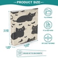 thumbnail image 5 of WOBOGO Black Cat File Folders Extra Large Capacity to Hold 200 Sheets of Documents Hard Shell Ring Binder for School Home Office, 5 of 10