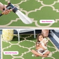thumbnail image 3 of Safavieh Courtyard Becky Geometric Indoor/Outdoor Area Rug, Green/Beige, 5'3" x 5'3" Square, 3 of 14
