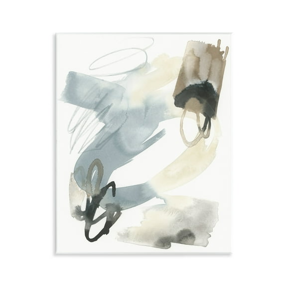 Stupell Industries Watercolor Paint Strokes Abstract Painting Unframed Art Print Wall Art, 11 x 14