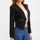 thumbnail image 1 of Blazers cortos para mujer,Chaquetas tipo blazer para mujer Blazers elegantes informales con bolsillos para mujer Blazers con frente abierto para mujer Características líderes en su clase, 1 of 5