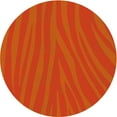 thumbnail image 1 of Ahgly Company Machine Washable Indoor Square Transitional Orange Red Orange Area Rugs, 3' Square, 1 of 7