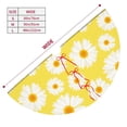 thumbnail image 3 of Lsque Daisies Flowers Print Christmas Tree Skirt, Tree Skirt with Ties or Velcro, Perfect for Holiday Decorations, Halloween, and New Year-48", 3 of 7