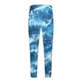 thumbnail image 4 of BiZtdJrK Elastic Bottom Athletic Pants Men Warm Winter Fleece Lined Joggers Tie Dye Fashion Street Sweatpants Drawstring Running Trousers with Pockets Multicolor L, 4 of 5
