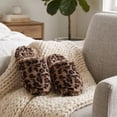 thumbnail image 3 of LAVRA Women's Fuzzy Slippers Animal Print Non-Slip Closed Toe Faux Fur Indoor House Shoes, 3 of 3