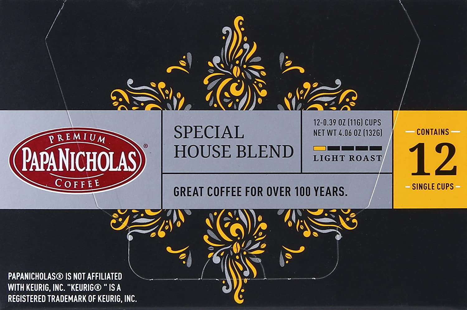 PapaNicholas Coffee Singles Coffee K Cups Brewers Special House Blend