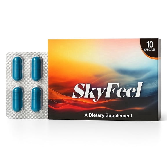SkyFeel Botanical Supplement Capsules for Men | Travel Pack with Energy, Improved Testosterone, Performance and Endurance | Made in USA, 10 Capsules