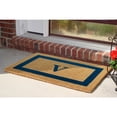 thumbnail image 3 of Heavy Duty Coir Door Mat Single Picture Frame, Monogram V - Blue 22" x 36", 3 of 5
