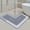 Blue, variant on Bxaolu Bathroom Rug, L-Shaped Bath Mat, Non-Slip Corner Shower Mat, Water Absorbent Soft Bath Rug, Washable Rug Carpet for Square Shower, Tub, Bath Room(31" x 31" x 15.75", Gray)
