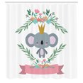 thumbnail image 2 of Ambesonne Koala Shower Curtain, Flowers Spring Time Renewal, 69"Wx84"L, Multicolor, 2 of 4