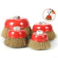 thumbnail image 4 of Brosse à Rouille Rotative en Laiton et Acier, Brosse à Angle pour Tasse et Roue, 4 of 8