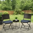 thumbnail image 2 of Mainstays 15.5" x 17" Navy Blue Rectangle Outdoor Seat Pad (2 Pack), 2 of 9