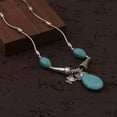 thumbnail image 5 of RSAMD Vintage Women's Tibetan Silver Turquoise Beads String Pendant Necklaces Jewelry-3019, 5 of 9