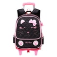thumbnail image 1 of Mochila con ruedas MITOWERMI, bonita mochila escolar Trolley para niñas, 1 of 7
