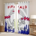 thumbnail image 2 of Football 30%-50% Blackout Curtains 38x54 inch,Sports Football Fans Curtains,Football Team Curtains Drapes,Sports Football Fans Window Curtains 2 Panels for Living Room(Buffalo), 2 of 6