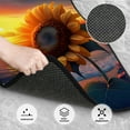 thumbnail image 3 of Pofeuu Sunset Coast Sunflower Print Car Foot Mat Set of 4 Pieces - All-Weather Full Set Floor Mats for Cars Trucks SUVs, 3 of 7