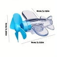 thumbnail image 3 of BUYISI 2Pcs Wind Power Generation Led Light Safe Riding for Car Motorcycle Decorations Blue, 3 of 8