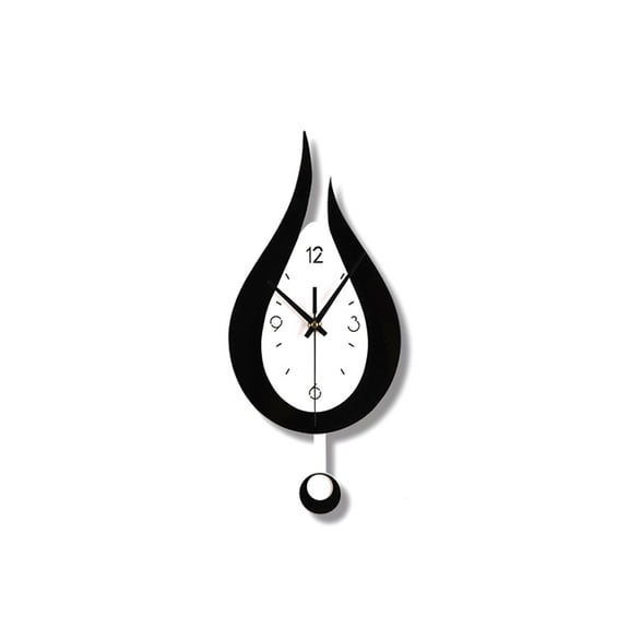 Modern Water Dropping Design Wall Clock for Creative Acyrlic Pendulum Clock for Home Bedroom Living Room Office Decorati