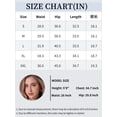 thumbnail image 6 of INSPIRE CHIC Women's Denim Skirt Casual Side Split A Line Stretchy Pencil Skirt High Waist Jean Skirts M Dark Blue, 6 of 6