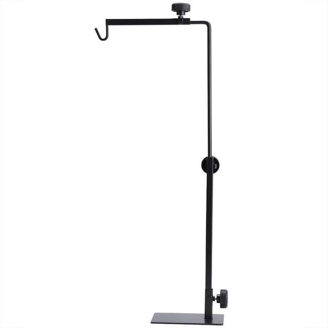 Metal Basking Lamp Support, Sturdy Construction Adjustable Floor Light Stand for Terrarium Heating Light, Easy Installation, Anti-Deformation & Anti-Rust for Enhanced Pet Care