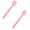 Pink*2, variant on 1 Pcs Easy Lotion Applicator, Back Rubs Massager Bath Brush, Long Handle Cream Applicators Wand Back Moisturizer Sunscreen Applicator 15"