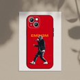 thumbnail image 3 of Singer E-Eminem funda de teléfono para Apple iPhone 15,14,13,12,11,XS,XR,X,8,7,Pro,Max,Plus,mini funda negra de silicona, 3 of 5