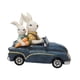 thumbnail image 2 of Decoración de conejitos de Pascua, estatua de conejo, regalo de Pascua, figura de resina para coche, adorno de conejo para padre e hijo para sala de, 2 of 9