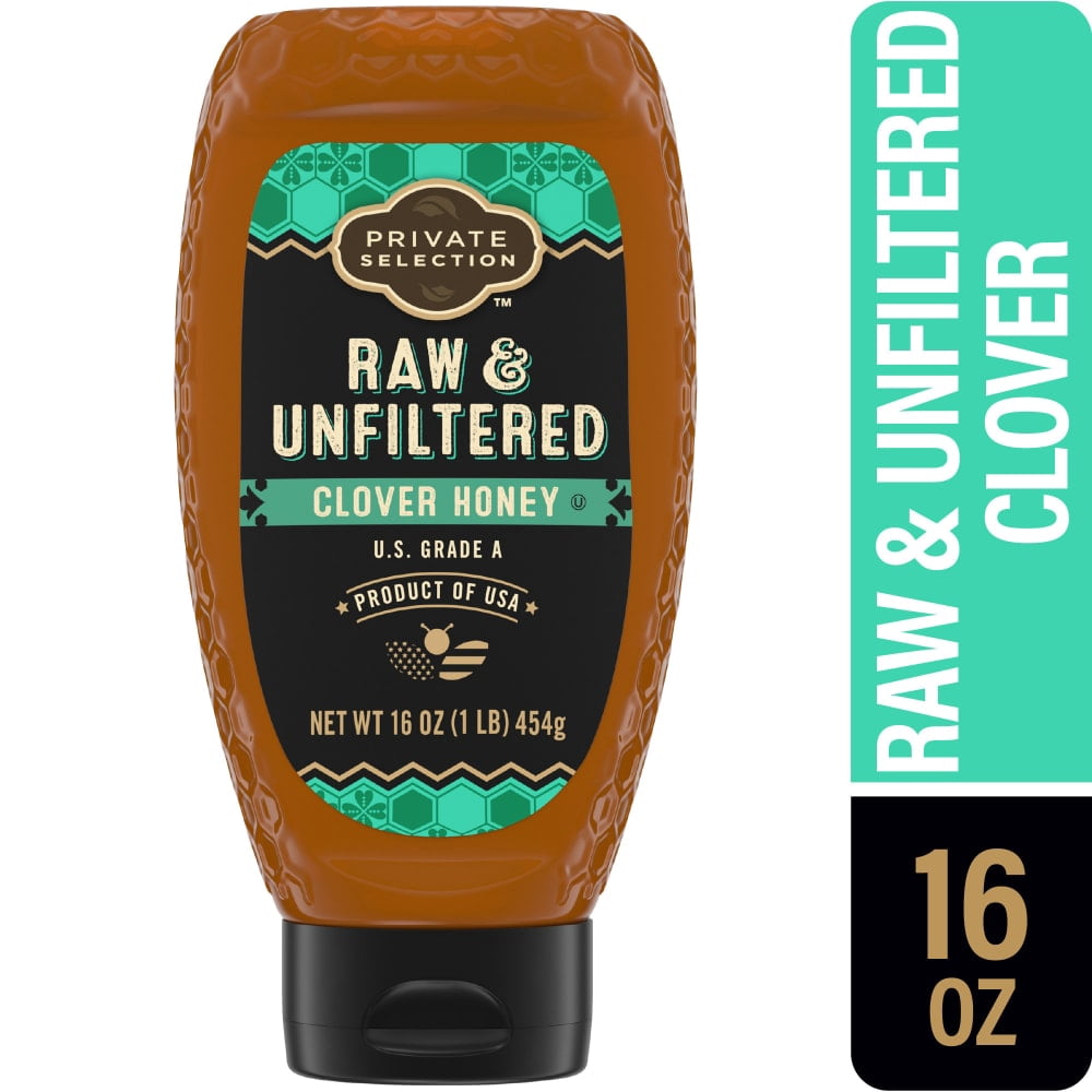Private Selection Raw Honey Clover 16 oz - 5 Pack