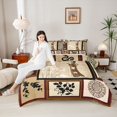 thumbnail image 4 of Manfei Ancient Geisha Princess Bedding Comforter Set, Lotus Flower Floral Twin Comforter Sets, Vintage Japanese Style Reversible Bedding Set, Breathable Home Decor, 2-Piece, 4 of 8
