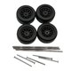 thumbnail image 1 of 4 piezas de ruedas y neumáticos para coche RC, accesorios de aleación para coche RC a escala 1:64 Negro estilo C, 1 of 9