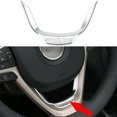 thumbnail image 1 of for Jeep Cherokee for Grand Cherokee 2014 - 2021 Silver Car Interior Steering Wheel Decoration -, 1 of 4