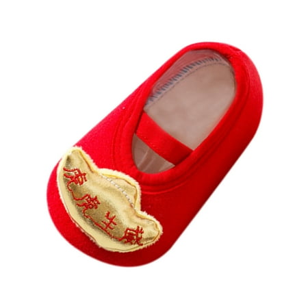 

zuwimk Toddler Shoes Baby Soft Sole Leather and Toddler Shoes Watermelon Red