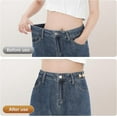 thumbnail image 6 of KUNTAERY 12 Pcs Pant Waist Tighteners, No-Sew Metal Clips for Jeans and Pants, Adjustable & Reusable Star Button Pins, 6 of 10