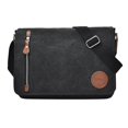 thumbnail image 4 of Bolsos del mensajero Baoblaze Bolso Shoudler de lona Negro 26 x 35 cm, 4 of 8