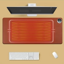 Up to 65 off!Yyuenw Heated Desk Pad Mouse Pad Warmer Electric Warm Faux Leather Desk Pad Large Safe Desk Keyboard Mat with 3 Heating Levels for Computer Users Gift Home