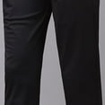 thumbnail image 4 of Mingw Khaki Pants Classic Straight Fit Chinos Pants Comfortable Stretch Chinos Casual Trousers,Black,XL, 4 of 6