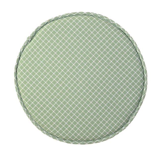 Cojín redondo de lino de invierno para silla de comedor, cojín redondo pequeño para taburete redondo, estilo grueso 1
