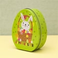 thumbnail image 1 of Rabbit Flat Egg Shaped Tinplate Box For Easter Decoration, 1 of 1