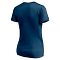 thumbnail image 3 of Women's Deep Sea Blue Seattle Kraken Mascot In Bounds V-Neck T-Shirt, 3 of 3