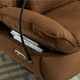 thumbnail image 3 of Smart Power Recliner Sofa with USB,270 Degree Swivel Leisure Single Sofa with Voice Control &Wireless Speaker,Sofa Chair with Hidden Arm Storage,Phone Holder for Living Room,Brown, 3 of 8