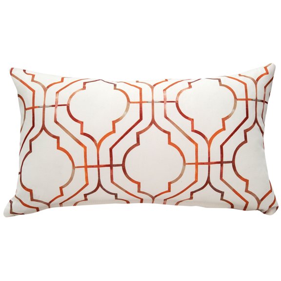 Biltmore Gate Orange Throw Pillow 12x20 Cotton Rectangle with Polyfill Insert