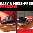 thumbnail image 4 of Kit de prensa para hamburguesas OUII de hierro fundido de 7" con campana de 12", 4 of 8